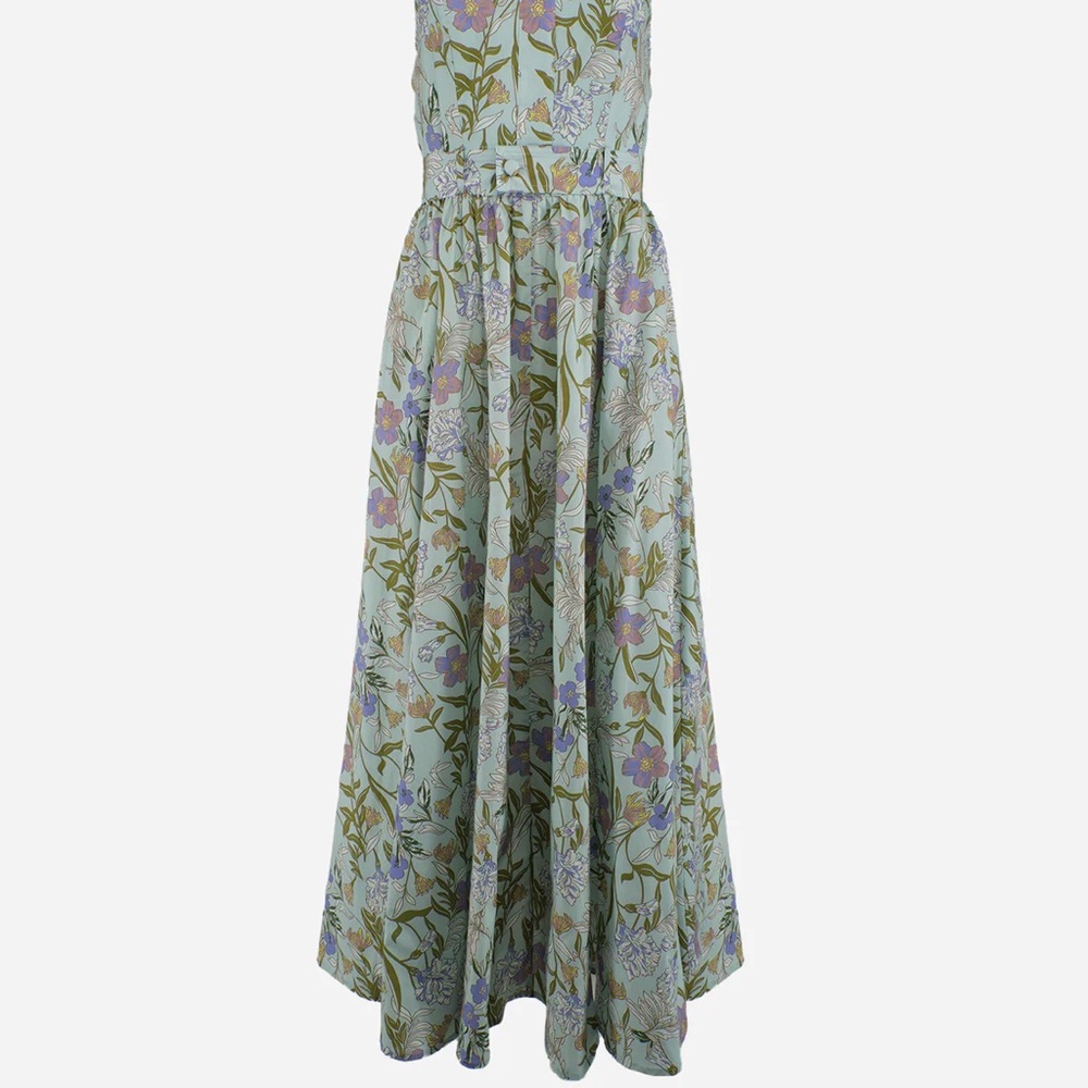 Pants Store Floral Maxi Dress in Mint Green and Lavender